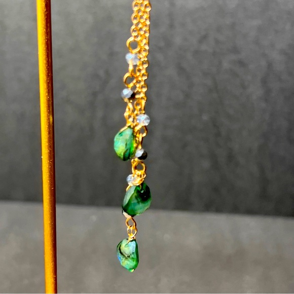 New Cascading Abalone Earrings - Picture 2 of 2